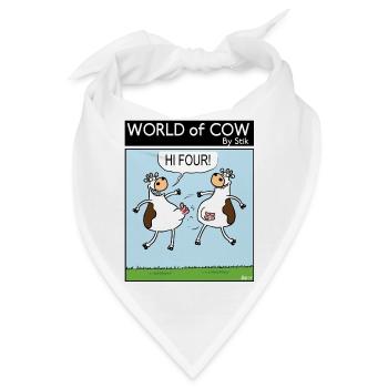 HALLO VIER! - Bandana - Weiß - Vorne