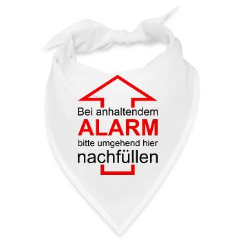 Bitte nachfüllen! - Bandana - Weiß - Vorne