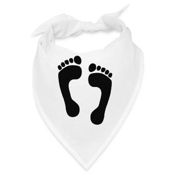 Füsse - Bandana - Weiß - Vorne