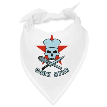 cook_star_2 - Bandana - Weiß - Vorne