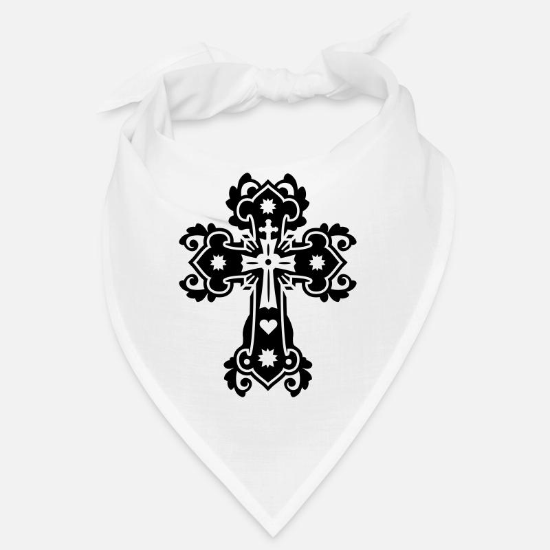 gothique croix religieuse croix Bandana