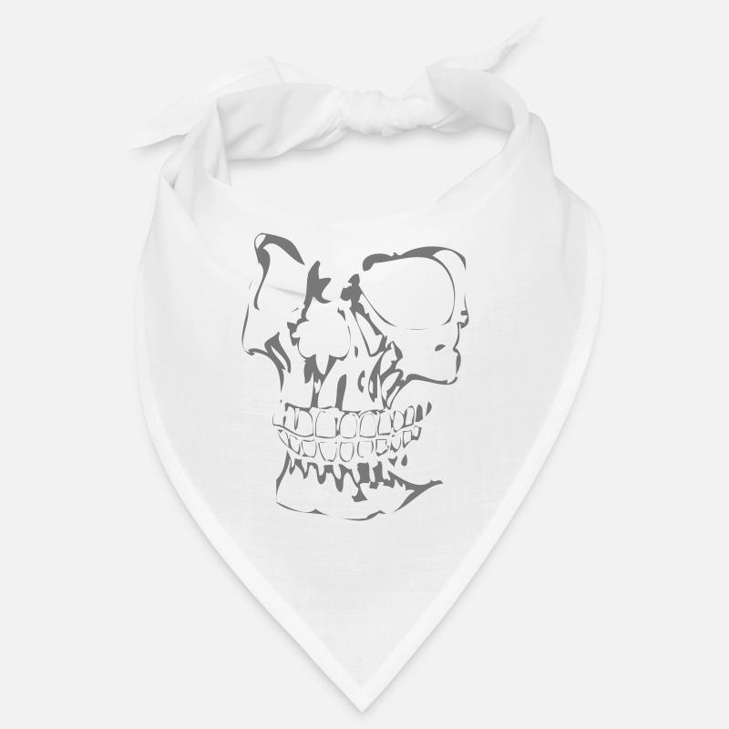 Visage de crâne 3D gauche Bandana