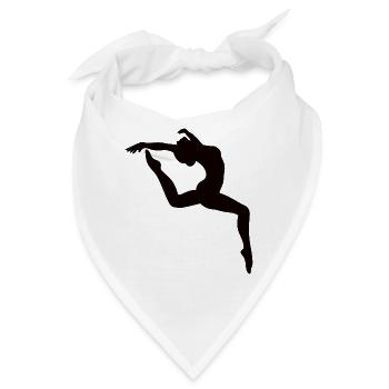 Turnen, Turnen, Turnen - Bandana - Weiß - Vorne