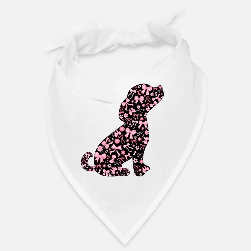 Cute Pink Dog Bow Cute Gift Bandana