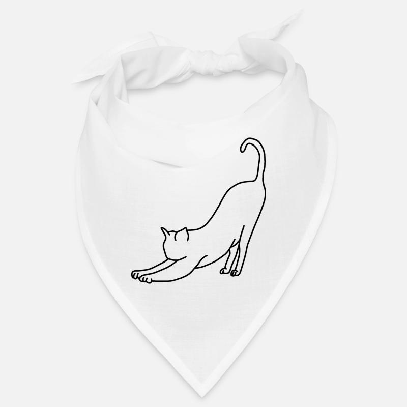 Chat qui étire l'animal Bandana