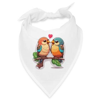 Liebe in Harmonie - Bandana - Weiß - Vorne