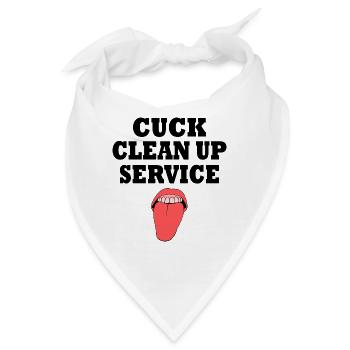Cuckold cuck clean up service - Bandana - Weiß - Vorne