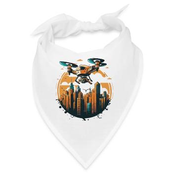 Der Luftbildfilmer - Bandana - Weiß - Vorne