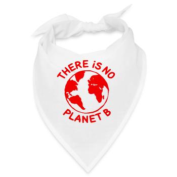 There is no planet B - Bandana - Weiß - Vorne