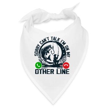 Lustig Angeln Männer Papa Fischer Lustig Fisch Barsch - Bandana - Weiß - Vorne