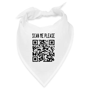 Scanne mich QR Code für Motivation - Bandana - Weiß - Vorne