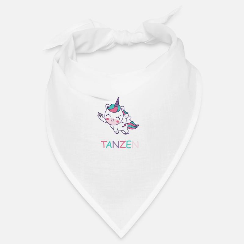 Aus der Reihe Tanzen Lustiger Spruch mit Einhorn - Bandana - Weiß