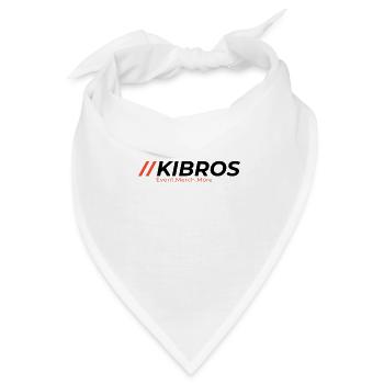 KIBROS Orange Schwarz Facebook Titelbild - Bandana - Weiß - Vorne