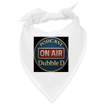 Podcast On Air Doppel-D-Abzeichen - Bandana - Weiß - Vorne
