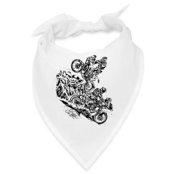 Rally Überfall - Bandana - Weiß - Vorne