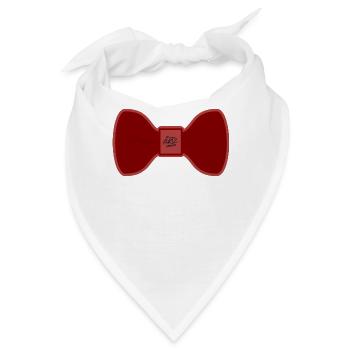 Fliege - rot - Bandana - Weiß - Vorne