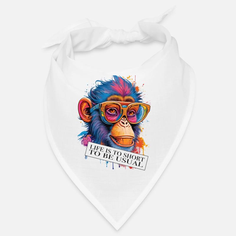 Monkey ambiguous saying and attitude Bandana