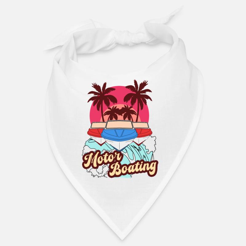 Motor Boating - Boot Motorboot Sommer Strand Retro Bandana
