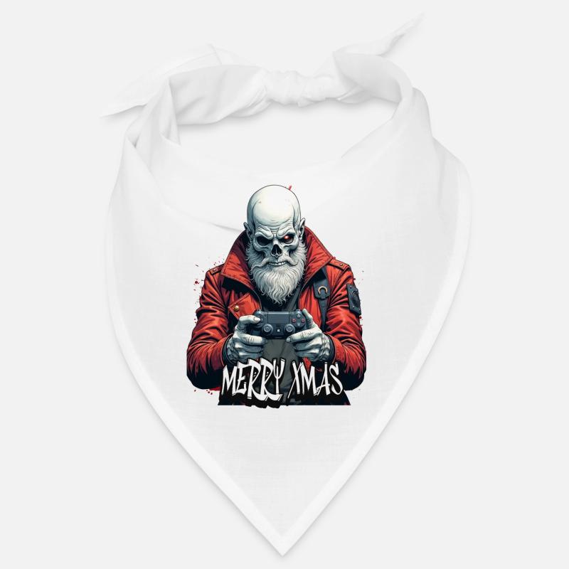 Joyeux Noël Gamer Crâne Design Bandana