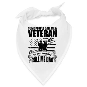 Manche Leute nennen mich einen Veteranen - Bandana - Weiß - Vorne