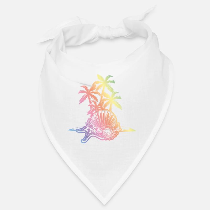 Plage palme symbole île Bandana