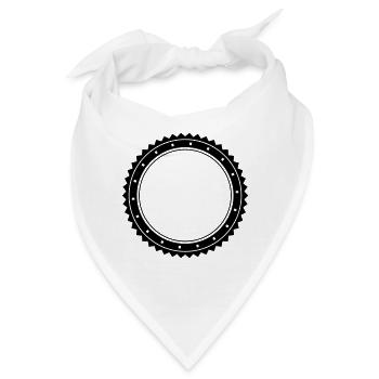 kreis emblem - Bandana - Weiß - Vorne