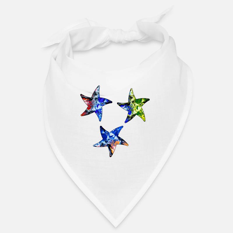Étoile de mer - Bandana - blanc