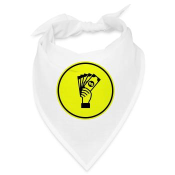 Geld Money silhouette - Bandana - Weiß - Vorne