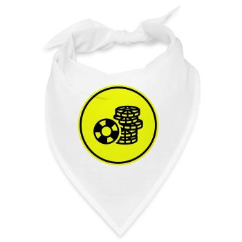 Poker Chip Icon - Bandana - Weiß - Vorne