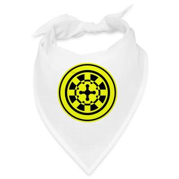 Roulette Icon Symbol - Bandana - Weiß - Vorne