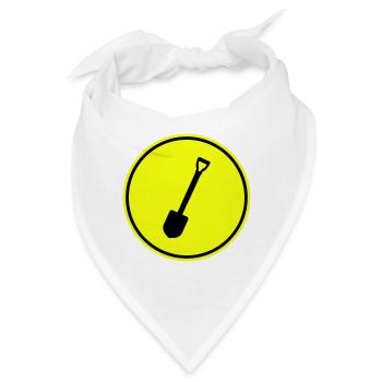 Schaufel icon Silhouette - Bandana - Weiß - Vorne