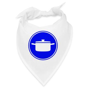 kochtopf Symbol - Bandana - Weiß - Vorne