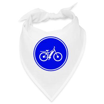 ebike fahrrad - Bandana - Weiß - Vorne