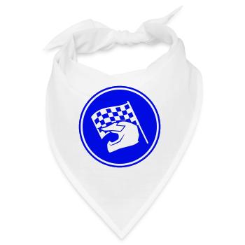 Rennfahrer helm - Bandana - Weiß - Vorne