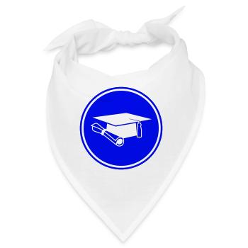 Student mütze - Bandana - Weiß - Vorne