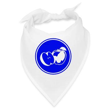 Apfel icon vitamine - Bandana - Weiß - Vorne