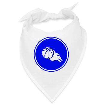 Basketball flamme - Bandana - Weiß - Vorne