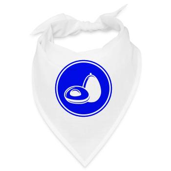 Avocado symbol - Bandana - Weiß - Vorne