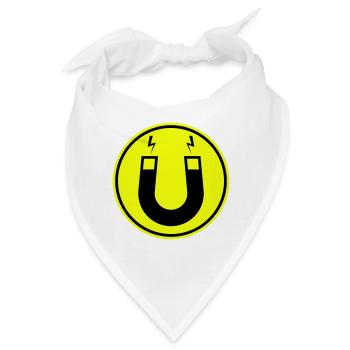 Hufeisen magnet - Bandana - Weiß - Vorne