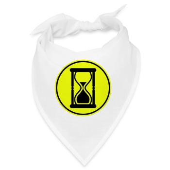 Sanduhr Symbol - Bandana - Weiß - Vorne