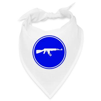Gewehr icon symbol - Bandana - Weiß - Vorne