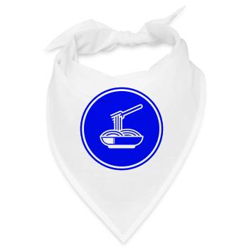Spaghetti symbol - Bandana - Weiß - Vorne