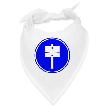 Wegweiser icon - Bandana - Weiß - Vorne