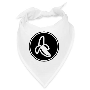 Banane Icon - Bandana - Weiß - Vorne