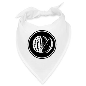 Melone Frucht - Bandana - Weiß - Vorne