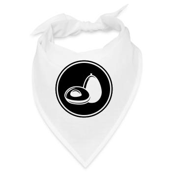 Avocado symbol - Bandana - Weiß - Vorne