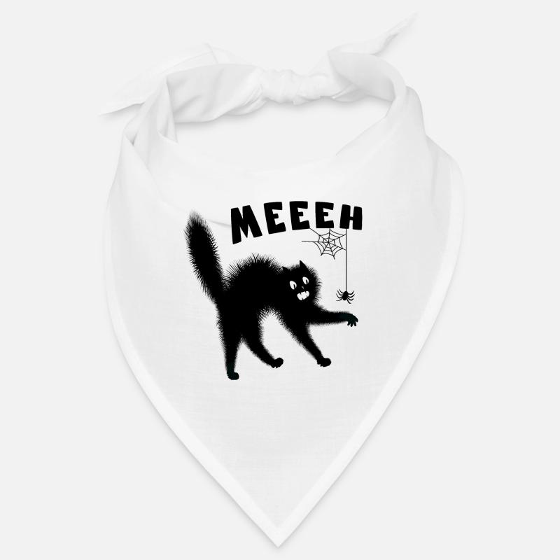 Meeh - Chat effrayé par une araignée - Humour Bandana