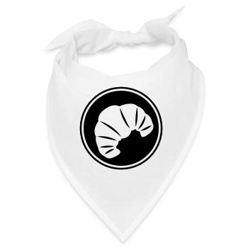Croissant Symbol - Bandana - Weiß - Vorne
