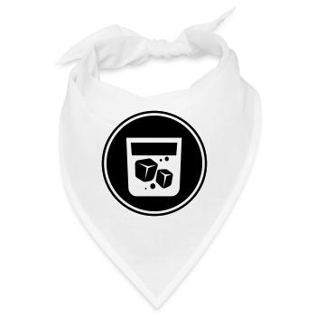 Whisky Icon - Bandana - Weiß - Vorne