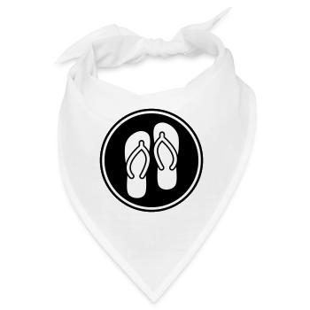 Badelatschen icon - Bandana - Weiß - Vorne